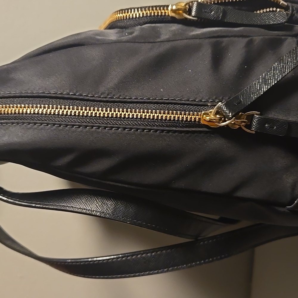 Kate Spade Black Backpack with Gold Accents - Picture 4 of 14